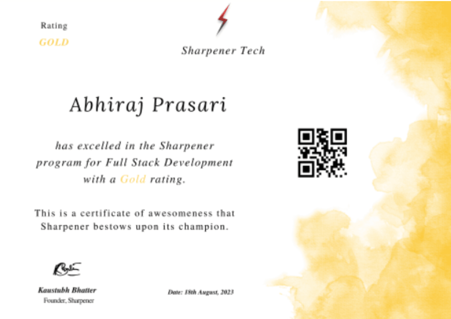 certificate course for free